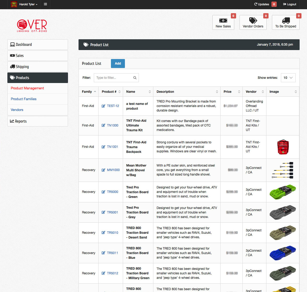 Custom backend management tools and business systems