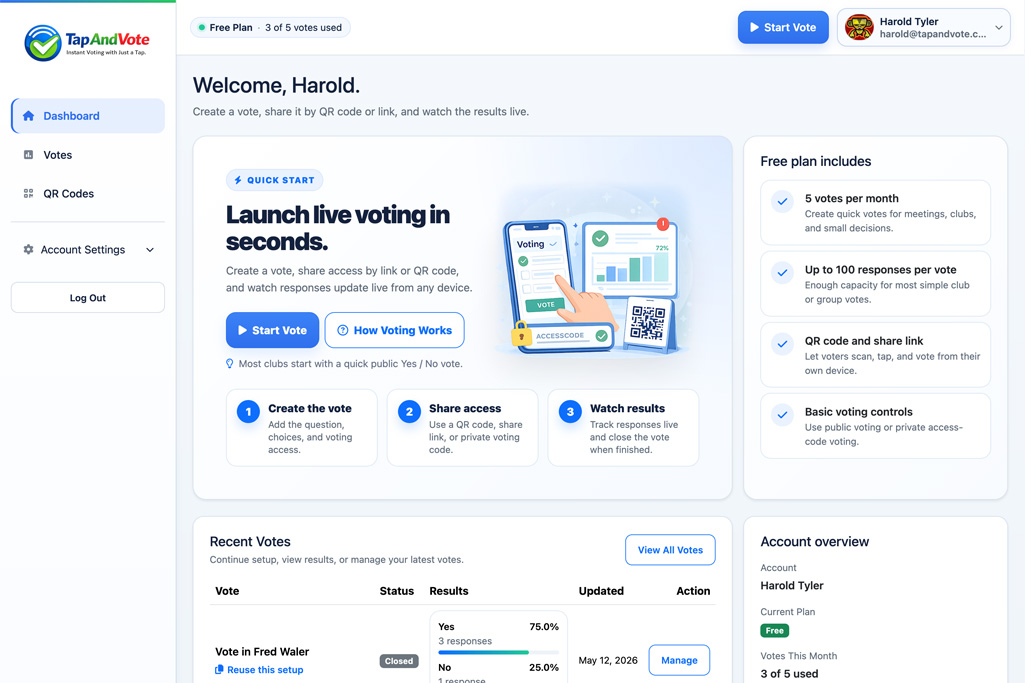 TapAndVote
